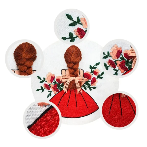 Embroidery Kits – European Girl Wedding Cross-stitch - Image 4