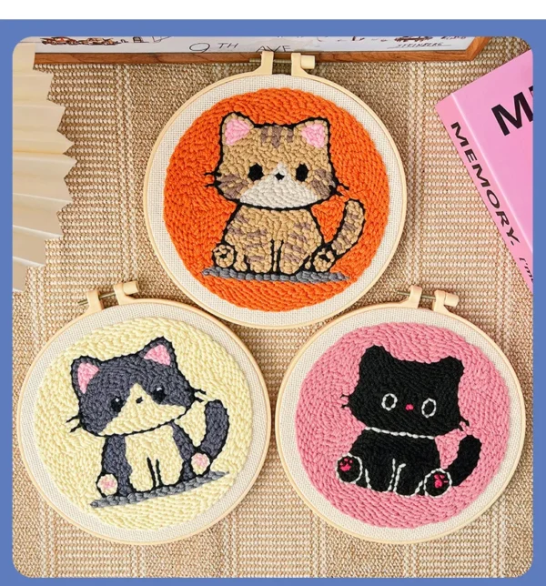 Embroidery Kits: DIY Funny Cat Craft Gift - Image 3