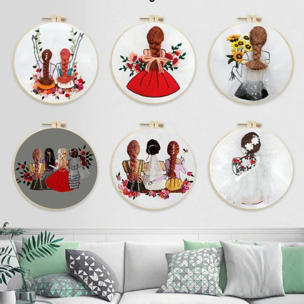 Embroidery Kits – European Girl Wedding Cross-stitch - Image 6