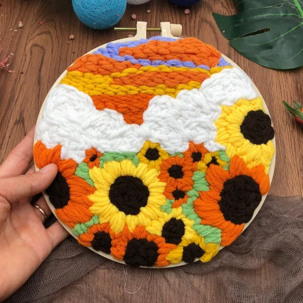 Embroidery Kits Flower DIY Craft Set for Kids - Image 5