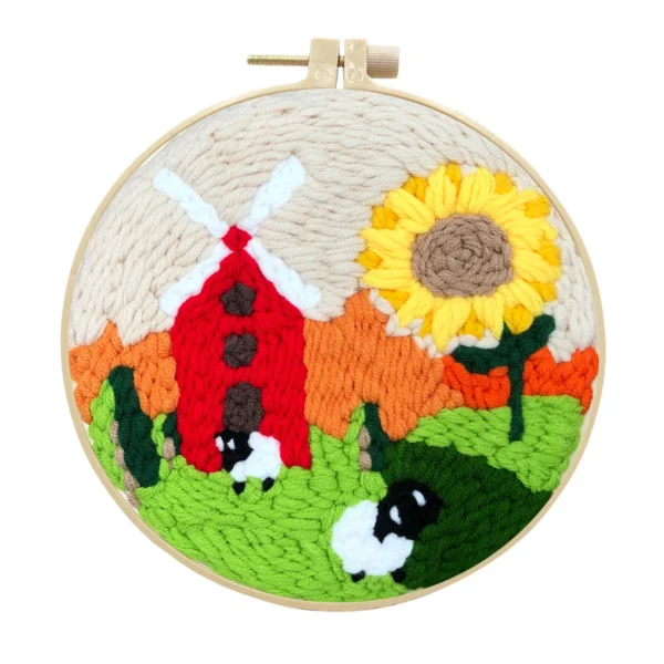 Embroidery Kits Flower DIY Craft Set for Kids - Image 6