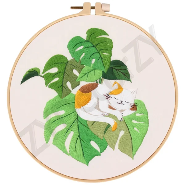 Embroidery Kits: Hand Sewing Cross Stitch Hoop Set - Image 3