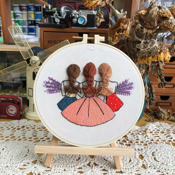 Embroidery Kits - Cute Girl DIY Needlework - Image 5