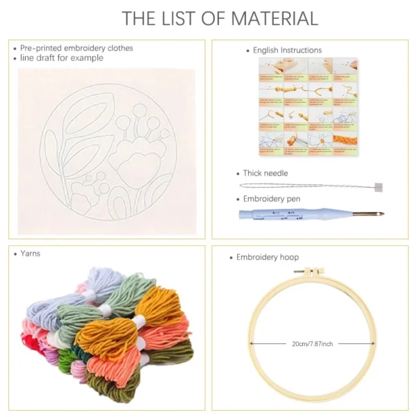 Embroidery Kits – DIY Punch Needle Kit for Beginners - Image 7