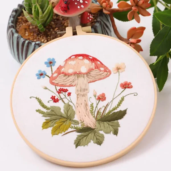 Embroidery Kits – Mushroom Cross Stitch Kit - Image 5