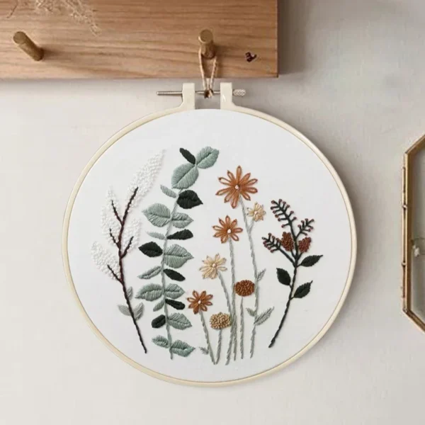 Embroidery Kits: Stamped Cross Stitch Flower Patterns - Image 4