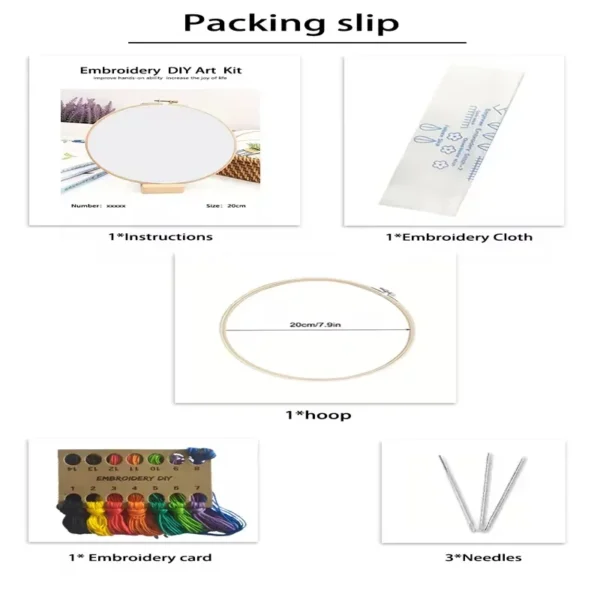 Embroidery Kits Snowman DIY Starter Set - Image 6