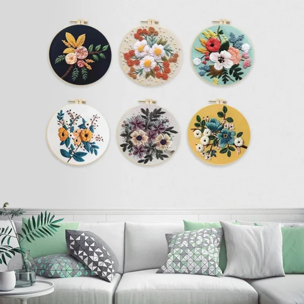 Embroidery Kits: European Cross Stitch with Hoops - Image 11