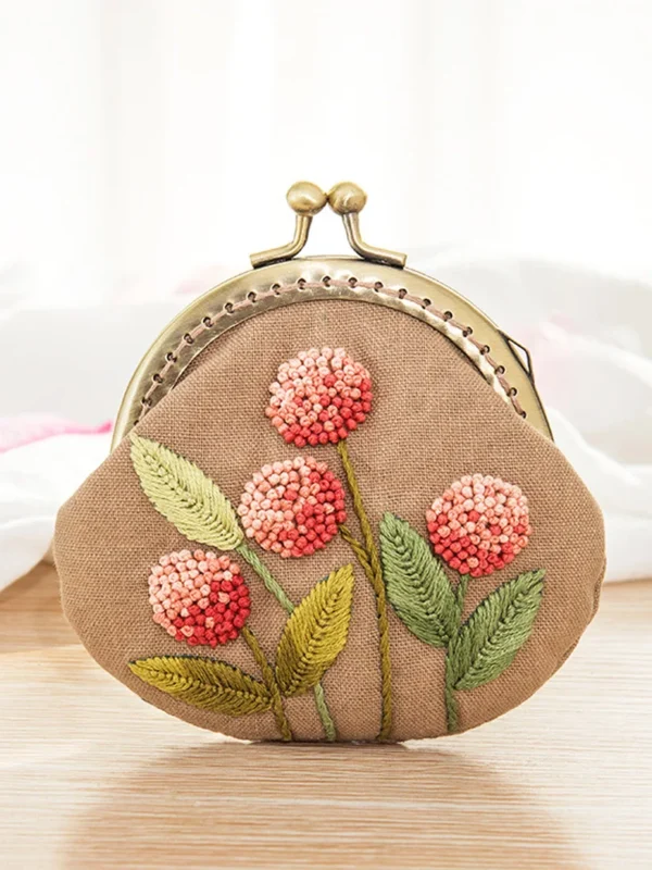 Embroidery Kits: Coin Purse Cross Stitch Set