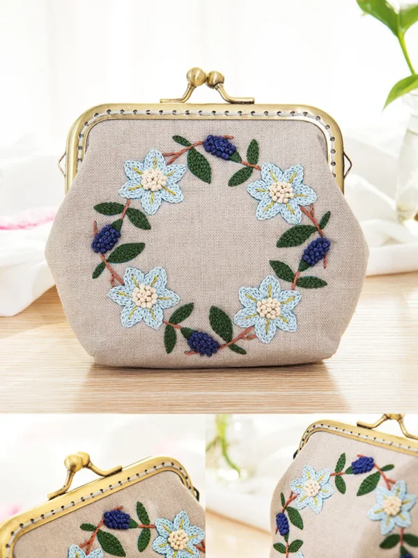 Embroidery Kits: Coin Purse Cross Stitch Set - Image 5